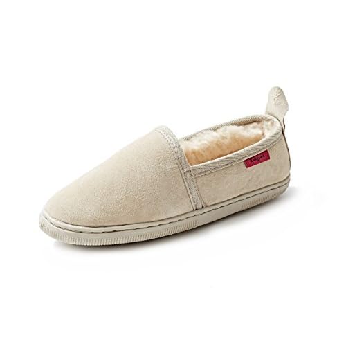 Hausschuhe Java aus 100% Merino Lammfell aus Australien kuschelige Lammfell Slipper Größe 44 Farbe beige