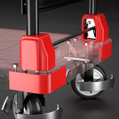 Carretilla plegable de 4 ruedas con capacidad 100KG miniatura 4