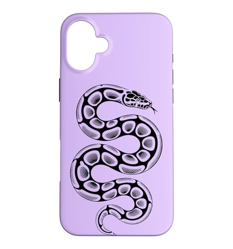 Ball Python Sketch �~�j�}���X�g�X�l�[�N-���C���b�N �X�}�z�P�[�X iPhone 16 Plus �p