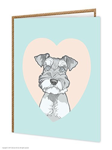 La Carte Idéale pour les amateurs de 'Schnauzer'. – Cute A6 carte de vœux d'anniversaire