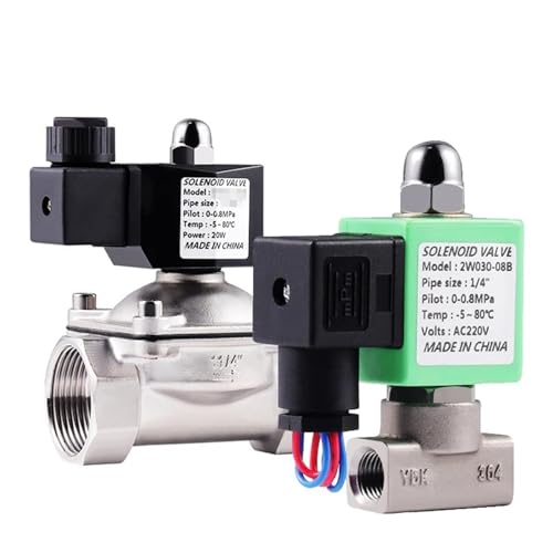 Électrovanne normalement fermée DN32 inox 304 pour système d'arrosage de jardin