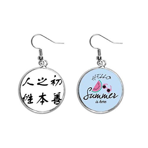 Pendientes de sandía para hombres y accesorios de lóbulo natural