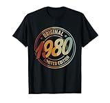 45. Geburtstag Tshirt 1980 Herren Damen 45 Jahre