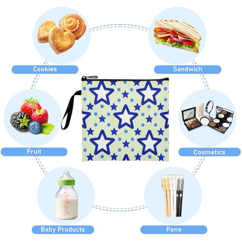 Bolsas reutilizables con cierre para snacks 3 unidades miniatura 5