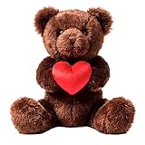 Bearington Remington Teddy Bear for Valentines Day - 9.5' Soft and Cuddly Valentines Day Stuffed Animals - Adorable Bear Stuffed Animal Plush Gift for Kids, Girlfriend, and Romantic Celebrations