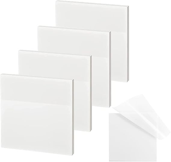 Transparent Sticky Notes 3x3 inch Clear Sticky Notes