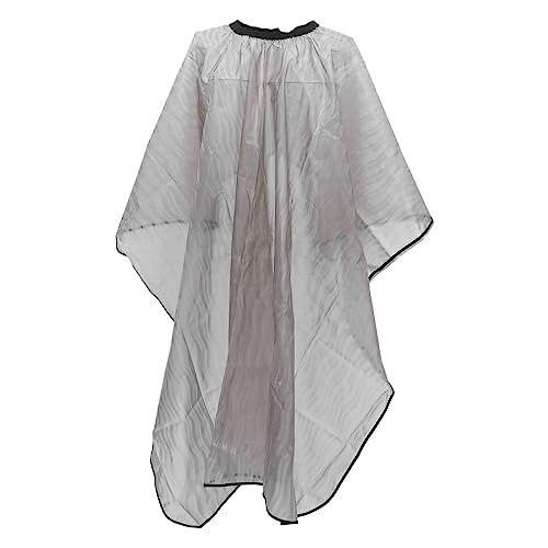 WEKADRIN Mantón De Peluquería De Plástico Transparente Para Tratamientos Capilares Corte y Teñido Vestido De Peluquería Profesional Para Salones y Uso Doméstico