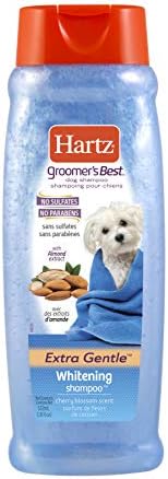 Hartz Groomer's Best Whitening Dog Shampoo, 18 Ounce Bottle