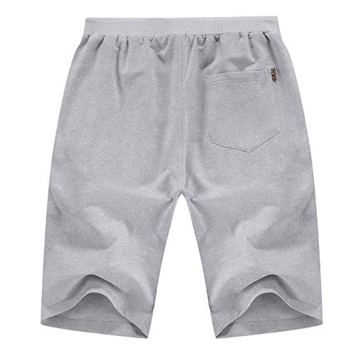 YTD Men's Shorts Casual Classic Fit Drawstring Summer Beach Shorts with Elastic Waist and Pockets2