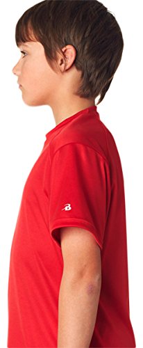 Badger B-Core Youth Short Sleeve T-Shirt XL Silver2