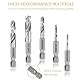 5 Stück 1/4 Schnellwechsel Sechskantschaft Metallbohrer Kurzer Bohrer Satz HSS M2,3/32, 1/8, 3/16, 1/4, 5/16 Zoll,Bohrer mit Sechskantschaft,Winkelbohrmaschine，HSS Bohrer set