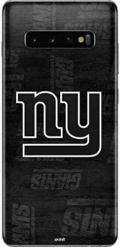 Skinit Decal Phone Skin Compatible with Samsung Galaxy S10 Plus - Officially Licensed NFL New York Giants Black & White Design
