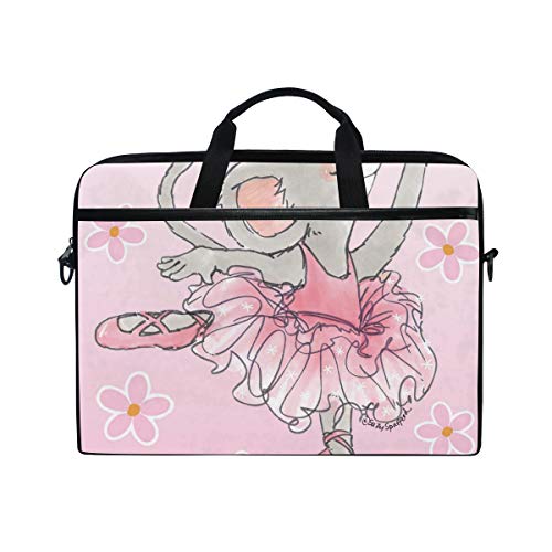 Sacoche ordinateur 14 15.4 pouces bandoulière motif souris de ballet