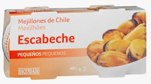 Mejillones de Chile en Escabeche, Cozze Cilene in Salamoia, Cattura Selvaggia, 350g (2x175g), Confezione da 2, pack 3