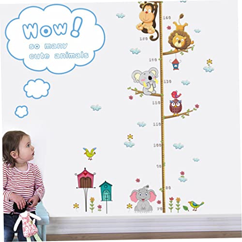 Vinilo Decorativo Medidor de Animales Selva Jungle para Pared miniatura 7