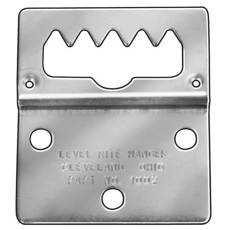 3 Hole Adj Hanger, 2 W x2 1/4 L, Silver Zinc, Pk2
