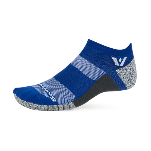 Image of Swiftwick Flite XT No Show Running Socks for Men & Women - Moisture Wicking Golf & Fitness Socks with Non Slip Support