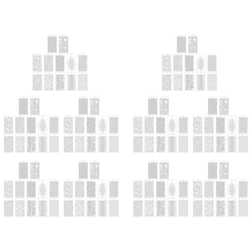 Akfldms 120 Plantillas para Manualidades, Plantillas de de Puntos de Ladrillo, Plantillas de Textura Artística de Medios Mixtos para Pintar en Tarjetas