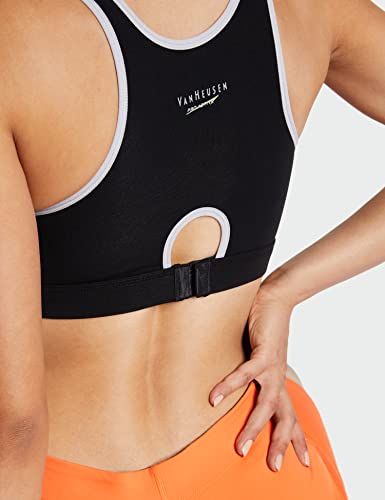 Image of Van Heusen Women's Cotton Sports Bra | Racerback | Medium Impact | Anti‑Bacterial Tech | Keeps you dry and Fresh | Sweat Absorbent | Ideal for Workout & Gym | Lightly padded | Slip -on Bra| Style 44004|Available in Pack of 1 & 2