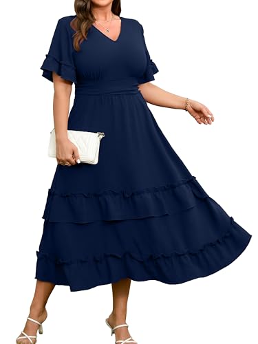 RWJ Womens 2026 Summer Plus Size Wedding Guest...