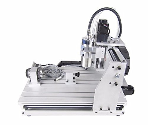 GOWE Mini fresadora CNC de 4 ejes CNC de madera con eje de refrigeración por agua de 800 W para corte de metal