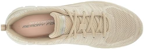 Skechers Sport Women's Women's Track Sneaker, Taupe/Pink=TPPK, 10 | Image 4
