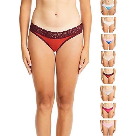 ESTEEZ Womens Bikini Underwear - Women Underwear Cotton (EX804220 10pk Assort. Medium) Cover