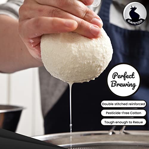 Dayetzo Cheesecloth For Straining 18 Sq. Ft (2 Yards) - Grade 90 Unbleached, Organic Cotton Muslin Cloth With Hemmed Edges – Ultra Fine, Washable Cheese Cloths For Cooking, Baking, Holiday Decorations #TOP3