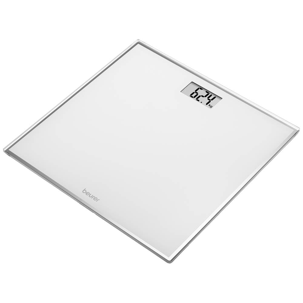Beurer GS 120 Compact Glass Scales with Elegant Mirror Effect in Space-Saving Compact Format, 27 x 26 cm, Easy-to-Read LCD Display, Digit Height 22 mm, Flat Digital Scale, Load Capacity up to 150 kg-image-11
