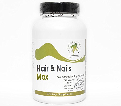 Hair & Nails Max ~ 90 Capsules - No Additives ~ Naturetition Supplements