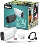Canon Zoom Digital Monocular Kit with USB-C Charger, microSD Card, PowerShot Zoom, 400mm Optical Zoom, 800mm Digital Zoom, Bird Watching, Wildlife, Sports Watching, Traveling, Hiking, White