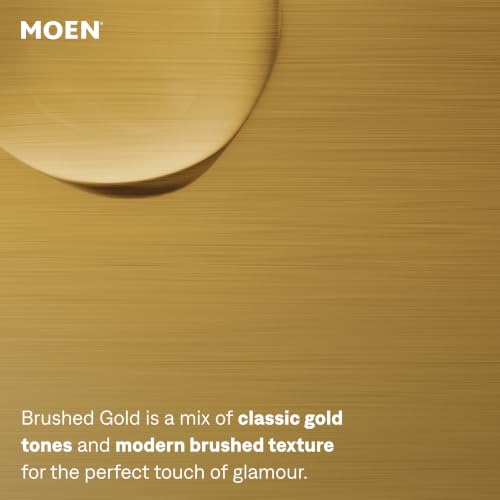 Moen 6190BG Align Brushed Gold Single-Handle Bathroom Faucet | Single-hole faucet, optional deck plate, metal pop-up drain, 1.2 GPM, Brushed Gold finish - image 7