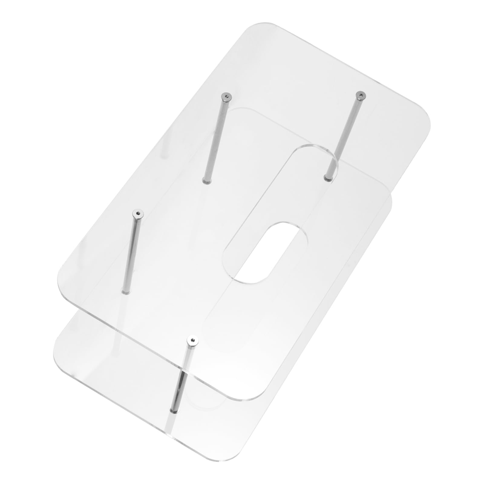 Support porte-assiette transparent pour éviter le désordre en cuisine