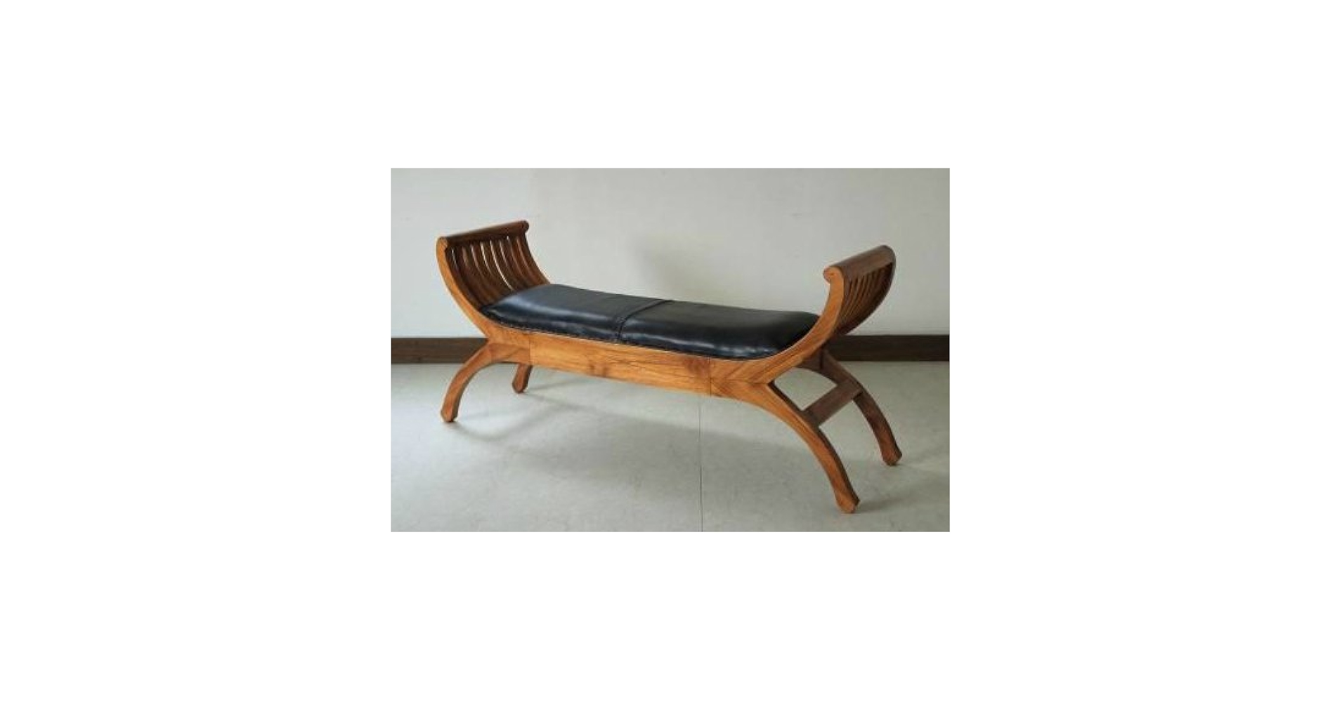 Amazon｜【アジアン家具】 カルティニ ベンチ 2人掛け 無垢材