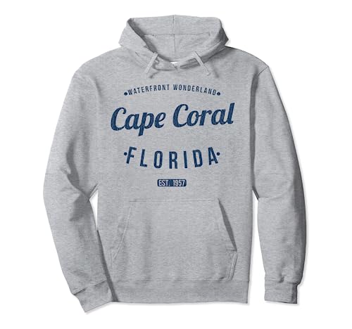 Cape Coral, Florida, recuerdo retro y vintage, FL, Cabo Coral Sudadera con Capucha