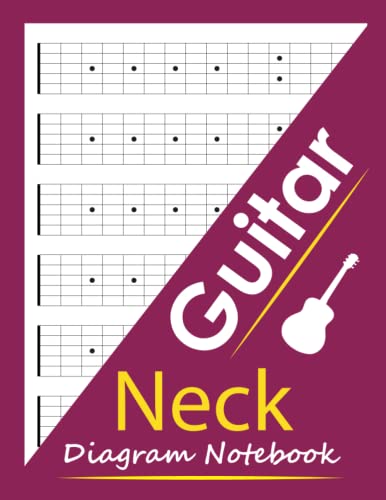 Guitar Neck Diagram Notebook: Guitarist Music Composition Paper Book, Blank Guitar Fret board Diagram Sheets, For Teachers, Students, Songwriters And Musicians, 120 Pages.
