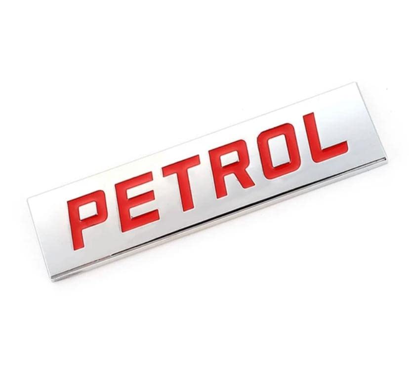 Image of Emblems for Car & Bike Metal Lo.go and Grill Me.tal Lo.go, Auto Accessories for Car Emblem 3D Badge Auto Racing Sport Sticker Grand Tourer Decal. (Petrol Chrome RED Sticker)