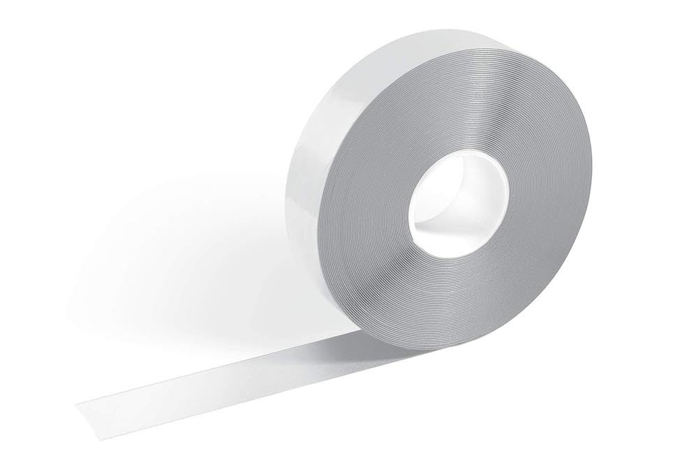 Durable 102102 Nastro da Pavimento Adesivo e Antiscivolo, Bianco Segnale, 30 m x 0.5 mm x 50 mm | Larghezza 50 mm, spessore 0,5 mm, bianco
