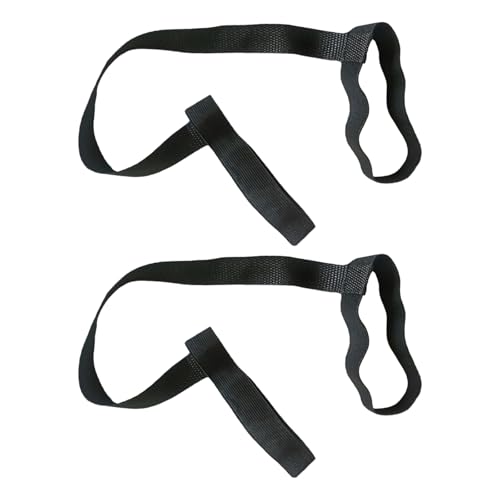 QIHAWN 2-Piece Elastic Yoga Mat Straps