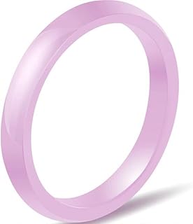 3mm Classical Plain Ceramic Wedding Promise Statement Anniversary Stackable Band Ring