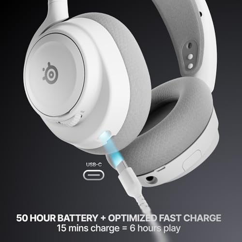 Image of SteelSeries Arctis Nova 7P Wireless Gen 2 Gaming Headset - Real-Time App Control, 50+ HR Play, Neodymium Magnetic Drivers, Mix 2.4GHz /Bluetooth, PS5, PS4, PC, Switch 1 /2, Mobile - White