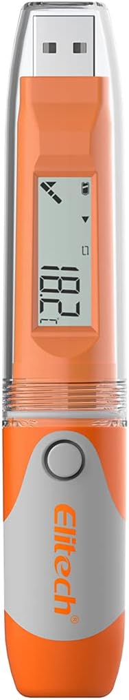 Elitech USB Temperature Data Logger Reusable Digital Recorder Medical Refrigerator Thermometer Programmable Monitor 32000 Points High Accuracy, RC-51