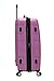 Rockland Melbourne Hardside Expandable Spinner Wheel Luggage, Pink, Checked Large 28