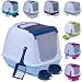 Katzentoilette Sondermodell 50 Katzenklo Schaufel Filter Haube blau Design 1
