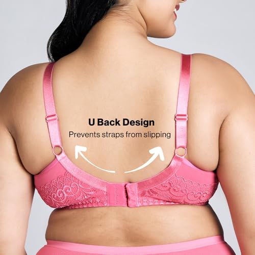 Image of NYKD NYB101 Cotton Non Padded Non Wired Full Coverage Everyday Bra M-Frame Bounce Control (Plus
