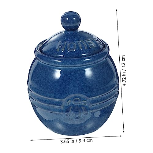 CIYODO 1 Conjunto De Pote De Mel De Cerâmica Pote De Mel Pote De Cerâmica Com Tampa Recipientes De C