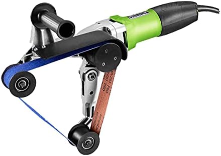 VICSES 110V 800W Pipe Tube Polisher Stainless Round Sander 360° Rotation and 6 Speeds Adjustable with Alumina Oxide Sanding Grinding and Polishing