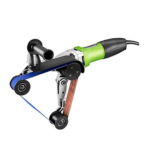 Vicses 110V 800W Pipe Tube Polisher Stainless Round Sander 360° Rotation And 6 Speeds Adjustable With Alumina Oxide Sanding Grinding And Polishing #TOP2