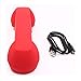 ENJOY-UNIQUE Wireless Retro Telephone Handset and Wire Radiation-Proof Handset Receivers Headphones for a Mobile Phone with Comfortable Call (Red)