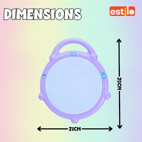 Image of Estilo Musical Flash Drum with 3D Lights Music Baby Toy